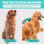 YOPETAYU Self Cleaning Slicker Brush with Plastic Tips for Medium, Large Dog & Cat for All Hair Types. Gently Remove Loose Hair, Shedding Fur, Mats & Tangled Hair. Pet will love this Grooming Tool