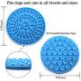 COPACHI Dog Lick Pad, Slow Treat Feeder Mat with Super Suctions, Dog Washing Distraction Device, Dog Lick Mat for Pet Bathing, Grooming, and Training, Just Spread Peanut Butter(Red + Blue)