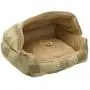 K&H Pet Products Hooded Lounge Sleeper Pet Bed Tan Patchwork K&H Pet Products Hooded Lounge Sleeper Pet Bed Tan Patchwork