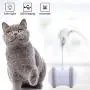 GANCHUN Interactive Robotic Cat Toys, Automatic Rotating Cat Toy with Colorful LED Lights USB Rechargeable Electronic Ball Cat Toy for Pets Kitten Kitty