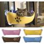 Decdeal Cat Pet Window Perch Hammock Bed Cat Window Seat Cat Bed with Suction Cups Sunbath Shelves Hammock Bed for Cats