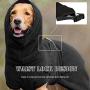 Tylu Dog Bathrobe Towel Gown Ultra Light Soft Super Absorbent Quick Drying Easy Wear with Adjustable Strap Belt Comfortable Bath Robe Dog Pajama