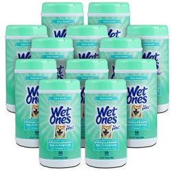 Wet Ones for Pets Hypoallergenic Multi-Purpose Dog Wipes with Vitamins A, C & E | Fragrance-Free Hypoallergenic Dog Wipes for All Dogs Wet Ones Wipes with Wet Lock Seal