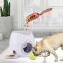 ShiLei Pet Interactive Toy Tennis Tossing Machine, Automatic Feeding, Reward Good Behavior, Keep Healthy, Prevent Obesity, Safe and Durable