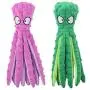 2 Pack Dog Squeaky Toys Octopus No Stuffing Crinkle Plush Dog Toys for Puppy Teething, Durable Interactive Dog Chew Toys for Small to Medium Dogs