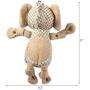 Bone Dry DII Burlap Body Jungle Friends Squeaking Pet Toy, Plush Toy for Small, Medium and Large Dog