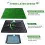 KZNANZN Dog Grass Pad with Tray,Artificial Grass Turf Professional Potty Patch with Drawer Indoor/Outdoor Training Dog Pee Potty Pad,Suitable for Medium and Small Dog -with a Dog Chewing Toy KZNANZN Dog Grass Pad with Tray,Artificial Grass Turf Professional Potty Patch with Drawer Indoor/Outdoor Training Dog Pee Potty Pad,Suitable for Medium and Small Dog -with a Dog Chewing Toy