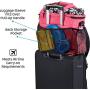 Dog Travel Bag - Week Away Tote for Med and Large Dogs - Includes Bag, 2 Lined Food Carriers, Placemat, and 2 Collapsible Bowls
