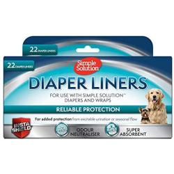 Simple Solution Dog Diaper Liners (Pack Of 22)