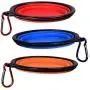 Cosmos 3 Pack Silicone Portable Collapsible Folding Dog Bowl for Pet Cat Food Water Feeding Cosmos 3 Pack Silicone Portable Collapsible Folding Dog Bowl for Pet Cat Food Water Feeding