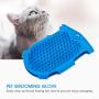 PetFere Pet Grooming Glove, Efficient Pet Hair Remover Mitt Gentle Brush Deshedding Glove Pet Massage Tool Long or Short Fur Bathing Gloves for Dogs & Cats(2 Pack)