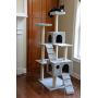 GleePet GP78700622 Cat Tree with Ramp, 70-Inch, Silver Gray