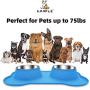 Canple Dog Bowl Stainless Steel Dog Bowls Food Water Pet Feeder with No Spill Non-Skid [Strong Suction Cup] Silicone Mat Waterproof for Pets Small Medium Large Dogs