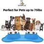 Canple Dog Bowl Stainless Steel Dog Bowls Food Water Pet Feeder with No Spill Non-Skid [Strong Suction Cup] Silicone Mat Waterproof for Pets Small Medium Large Dogs