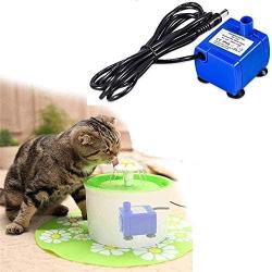 Panker Cat Fountain Pump Replacement, Ultra-Quiet Cat Water Fountain Pump with 6 Feet Long Power Cord, Work for Veken 84 oz/2.5 L & isYoung 54 oz Cat Fountains etc - AC Power Adapter Not Included …