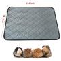 KHLZ US Guinea Pig Fleece Cage Liners - Small Animals Washable Dog Pee Pads, Fast Absorbent, Waterproof Reusable Pet Pee Pad for Training Pee Pad（23.6 x 17.7inch, 2pcs