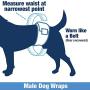 ValueWrap New Disposable Male Dog Diapers, 1-Tab X-Small, 288 Count - Male Wraps, Snag-Free Fastener, Leak Protection, Wetness Indicator