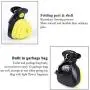 HJJ Portable Dog Scooper Pooper, Expandable Sanitary Dog Waste Pick Up with Carabiner Bag Yellow, HJJ Portable Dog Scooper Pooper, Expandable Sanitary Dog Waste Pick Up with Carabiner Bag Yellow,