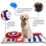 SUNFATT Snuffle Mat for Dogs,Dog Snuffle Mat Large,Machine Washable Dog Sniffing Mat forTraining Small/Large Dog Help Consuming Pet Energy and Releasing Stress(Round/Rectangle)