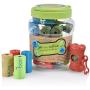 Greenbone 18000 BioBase Waste Bag Rolls with A Re-Usable Carry Handle Cannister & Bag Dispenser - 28 Pack (336 Bags)