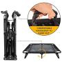 CROWNY Elevated Dog Bed Portable 42''/35'' Raised Dog Bed for Large Dogs, Outdoor Pet Bed with Durable Frame, Breathable Mesh, Foldable
