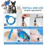 Pet Shower,Dog Brush, Pet Bathing Tool | Pet Shower Sprayer & Scrubber in-One, Large Dog, and Livestock Bathing- Garden Hose Adapter Included,Get 2 pet toothbrushes