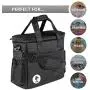 Top Dog Travel Bag - Airline Approved Travel Set for Dogs Stores All Your Dog Accessories - Includes Travel Bag, 2X Food Storage Containers and 2X Collapsible Dog Bowls - Black Top Dog Travel Bag - Airline Approved Travel Set for Dogs Stores All Your Dog Accessories - Includes Travel Bag, 2X Food Storage Containers and 2X Collapsible Dog Bowls - Black