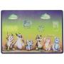 Weebo Pets 3-in-1 Cat Food & Water Bowls with Mat Set - Cat Tales: The Regulars Premium 4 oz. Stainless Steel Dishes with Food-Grade Silicone Feeding/Litter Box Mat