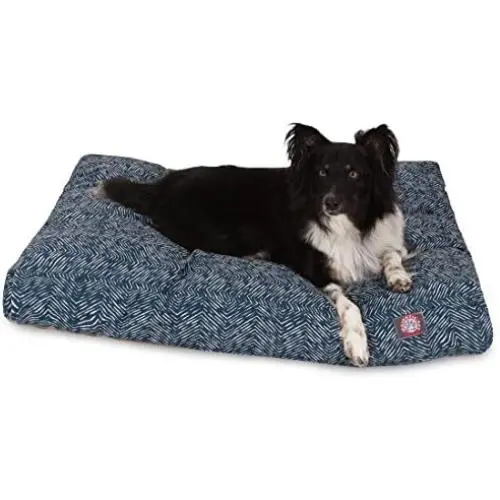 Majestic Pet Teal Native Rectangle Indoor Outdoor Pet Dog Bed with Removable Washable Cover Products Majestic Pet Teal Native Rectangle Indoor Outdoor Pet Dog Bed with Removable Washable Cover Products