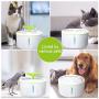 THMY Pet Water Fountain 2L Automatic Cat Water Dispenser with Water Level Window, Flower Style Water Drinking Fountain with LED Light for Cats Dogs THMY Pet Water Fountain 2L Automatic Cat Water Dispenser with Water Level Window, Flower Style Water Drinking Fountain with LED Light for Cats Dogs