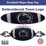 Pets First NCAA Penn State Nittany Lions Football Dog Toy, Tough Quality Nylon Materials, Strong Pull Ropes, Inner Squeaker, Collegiate Team Color