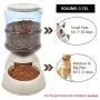Decdeal 3.75L Dog Cat Automatic Gravity Food Dispenser Feeder Food Bowl Large Capacity Food Dispenser for Pet Decdeal 3.75L Dog Cat Automatic Gravity Food Dispenser Feeder Food Bowl Large Capacity Food Dispenser for Pet