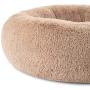 Bedsure Calming Bed for Dogs - Washable Round Dog Bed - 23/30 inches Anti-Slip Faux Fur Donut Cuddler Cat Bed for Small Medium Dogs - Fits up to 25/45 lbs, Camel