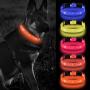 ANTECESSOR Orange Led Dog Collars Rechargeable,100% Waterproof Adjustable USB Rechargeable, Puppy Dog Toys for Teeth Cleaning, Dog Rope Toys for Aggressive Chewers for Medium/Large Dogs