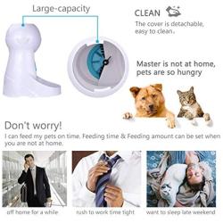 Iseebiz Automatic Cat Feeder 3L Pet Food Dispenser Feeder for Medium and Large Cat Dog——4 Meal, Voice Recorder and Timer Programmable,Portion Control