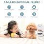 Iseebiz 6L Automatic Pet Feeder, Cat Dog Food Dispenser Hopper, 4 Meals a Day with Voice Recorder, Portion Control, Timer Programmable, Food Dispense Remind, IR Detect, for Medium Large Cats Dogs
