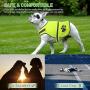 2 Pieces Pet Safety Vest Reflective Dog Vest Waterproof Dog Safety Vest High Visibility Dog Jacket Hunting Vest for Walking Running Hiking to Keep Dog Visible Safe from Car, Hunting Accidents (Yellow)