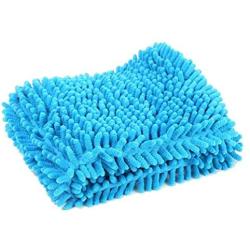 Fun2Us Pet Towel Ultra Absorbent Dog Drying Towel Microfiber Chenille Dog Bath Towel Hand Pockets Washable Quick Dry 35 x 60cm