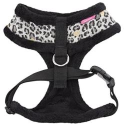 Pinkaholic New York Leo Pug Harness for Pets, Black, Large