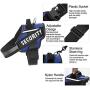Orinci Reflective Dog Harness，Easy On and Off Pet Vest Harness Breathable Adjustable Pet Vest with Handle for Outdoor Walking-No More Pulling or Tugging（Blue，S