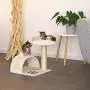 Dibea Activity Centre Cat Scratching Post, 43 cm, Beige/White Dibea Activity Centre Cat Scratching Post, 43 cm, Beige/White