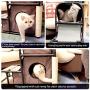 Goetland Modern Cat Tree House Condo Pet Furniture Large Cat Tower Bed Scratching Post Climber Peek Holes Dangling Toy