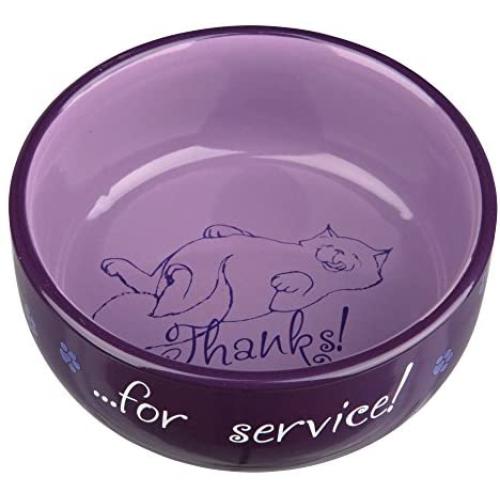 Royal Pet Club Cat Bowl Thanks for Service, Ceramic
