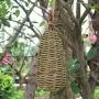 Rhfemd Hanging Birdhouse Natural Fiber Finch Bird Nest Hut Outdoor Cage Shelter Hideaway Rhfemd Hanging Birdhouse Natural Fiber Finch Bird Nest Hut Outdoor Cage Shelter Hideaway