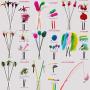 WellieSTR 27PCS (9 Stlye) Teaser Feather Toys Kitten Funny Colorful Rod Cat Wand Toys Plastic Pet Cat Toys Interactive Stick Pet Cat Supplies