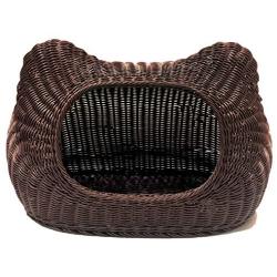 mellowY - Handmade Wicker cat Bed, cat Bed Basket, cat cave