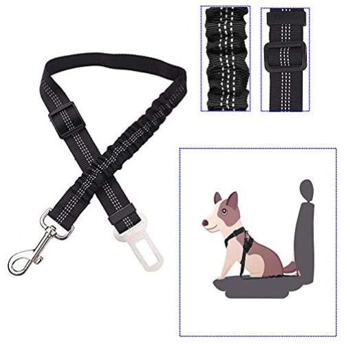 Adjustable Dog Seat Belt Dog Car Harness Elastic Durable Nylon Puppy Seat Belt for Dogs Cats Safety in Vehicle Travel Daily Use