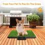 TeqHome Dog Grass Pad with Tray, Fake Grass for Dogs Potty, 25”x 20” Artificial Grass for Dog Pee Indoor/Outdoor, Puppy Potty Training Grass for Medium and Small Dogs Pets TeqHome Dog Grass Pad with Tray, Fake Grass for Dogs Potty, 25”x 20” Artificial Grass for Dog Pee Indoor/Outdoor, Puppy Potty Training Grass for Medium and Small Dogs Pets