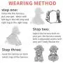FOSSMAO No Pull Dog Harness Adjustable Reflective Oxford Easy Control Medium Large Dog Harness with A Free Dog pet Collar Lights FOSSMAO No Pull Dog Harness Adjustable Reflective Oxford Easy Control Medium Large Dog Harness with A Free Dog pet Collar Lights