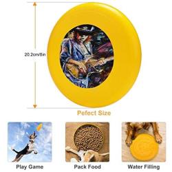 Pet Frisbee Flying Disc Dog Toy - Multifunction Stevie Ray Vaughan Debra HURD